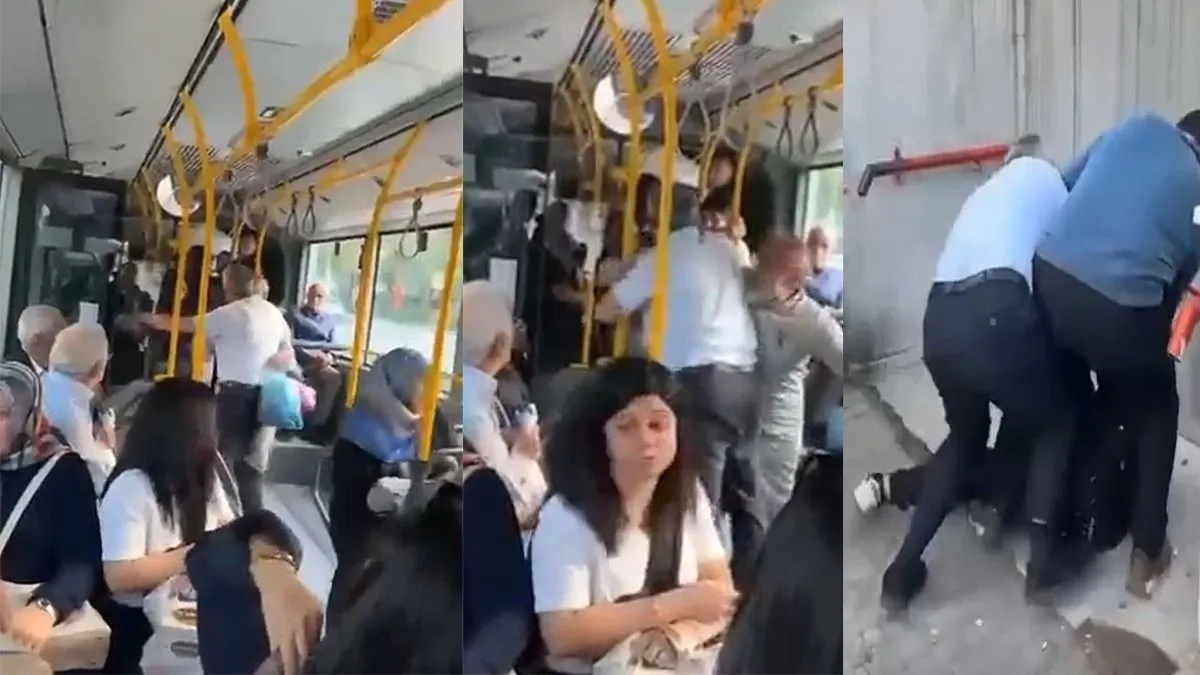 Bursa’da otobüsteki durak tartışması kavgaya döndü: O anlar kameraya yansıdı!