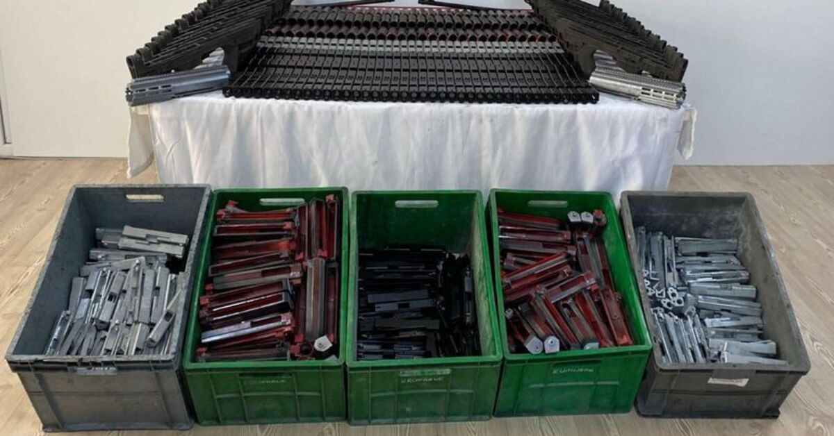 Konya’da çok sayıda silah parçası ele geçirildi