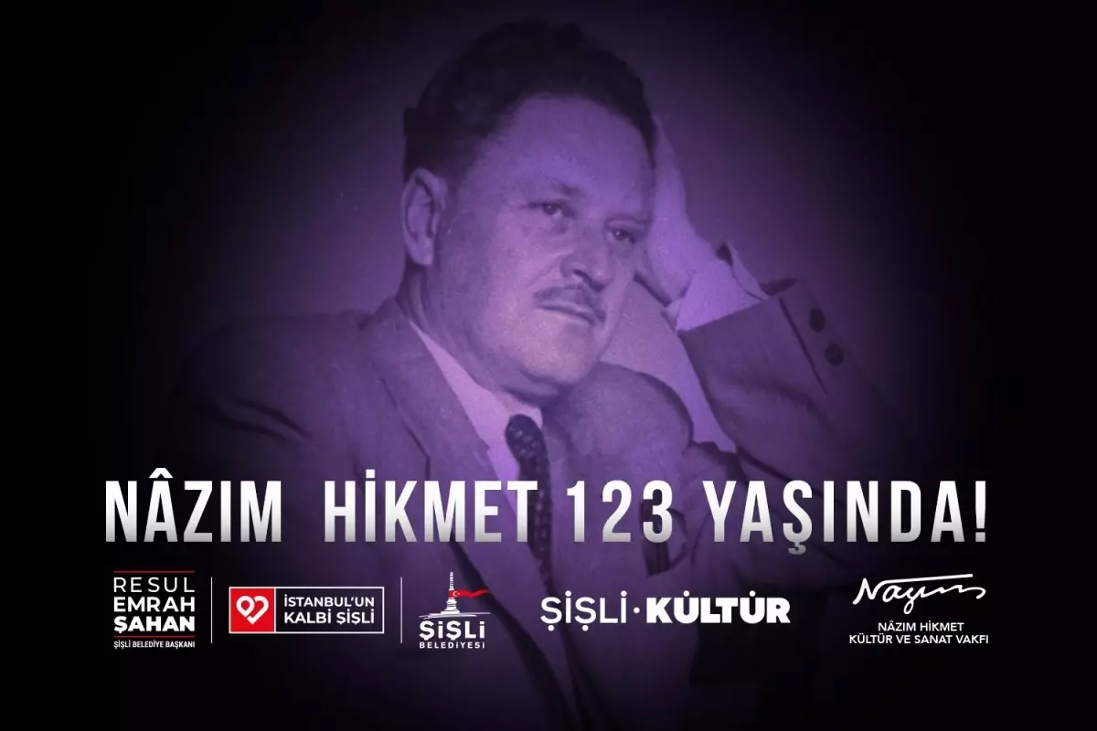 Nazım Hikmet 123 Yaşında: Şişli’de Anma Etkinliği Düzenleniyor