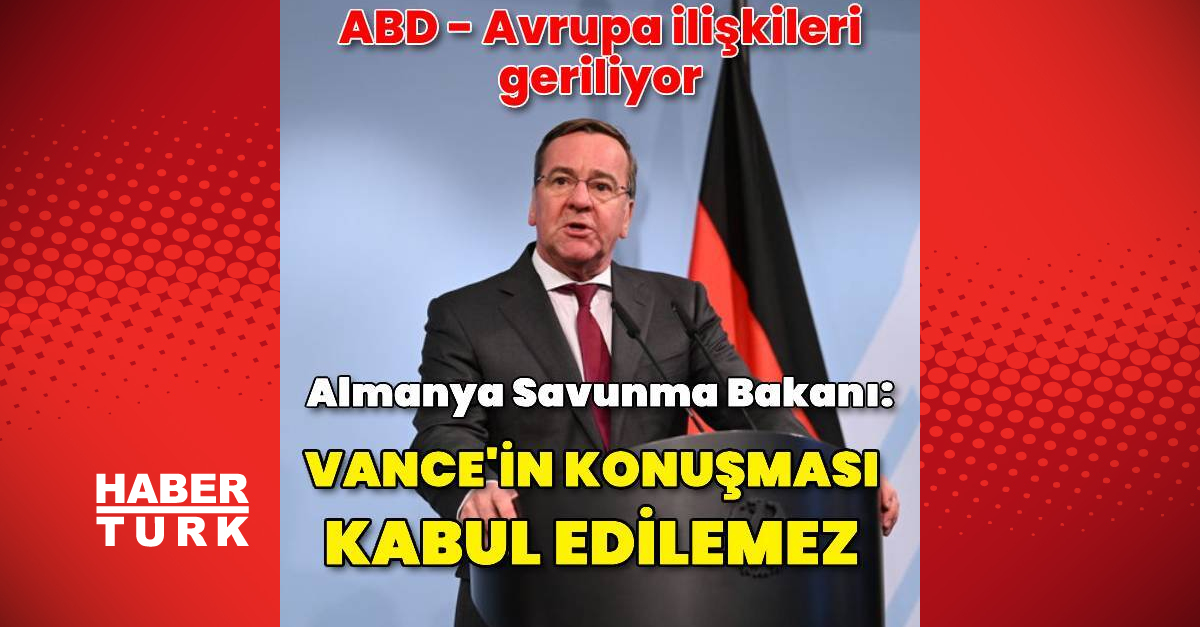 Almanya: ABD Başkan Yardımcısının sözleri kabul edilemez