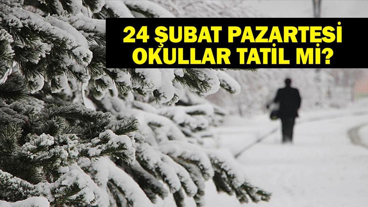 PAZARTESİ OKULLAR TATİL Mİ? İstanbul’da okullar tatil olacak mı? 24 Şubat Pazartesi okul tatil olur mu? Gözler İstanbul Valiliği’nde
